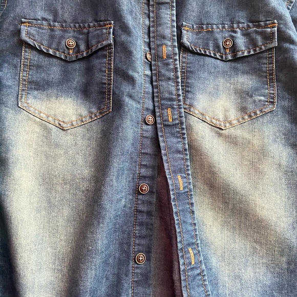 Denim & rivets button down, NWOT - Picture 4 of 6
